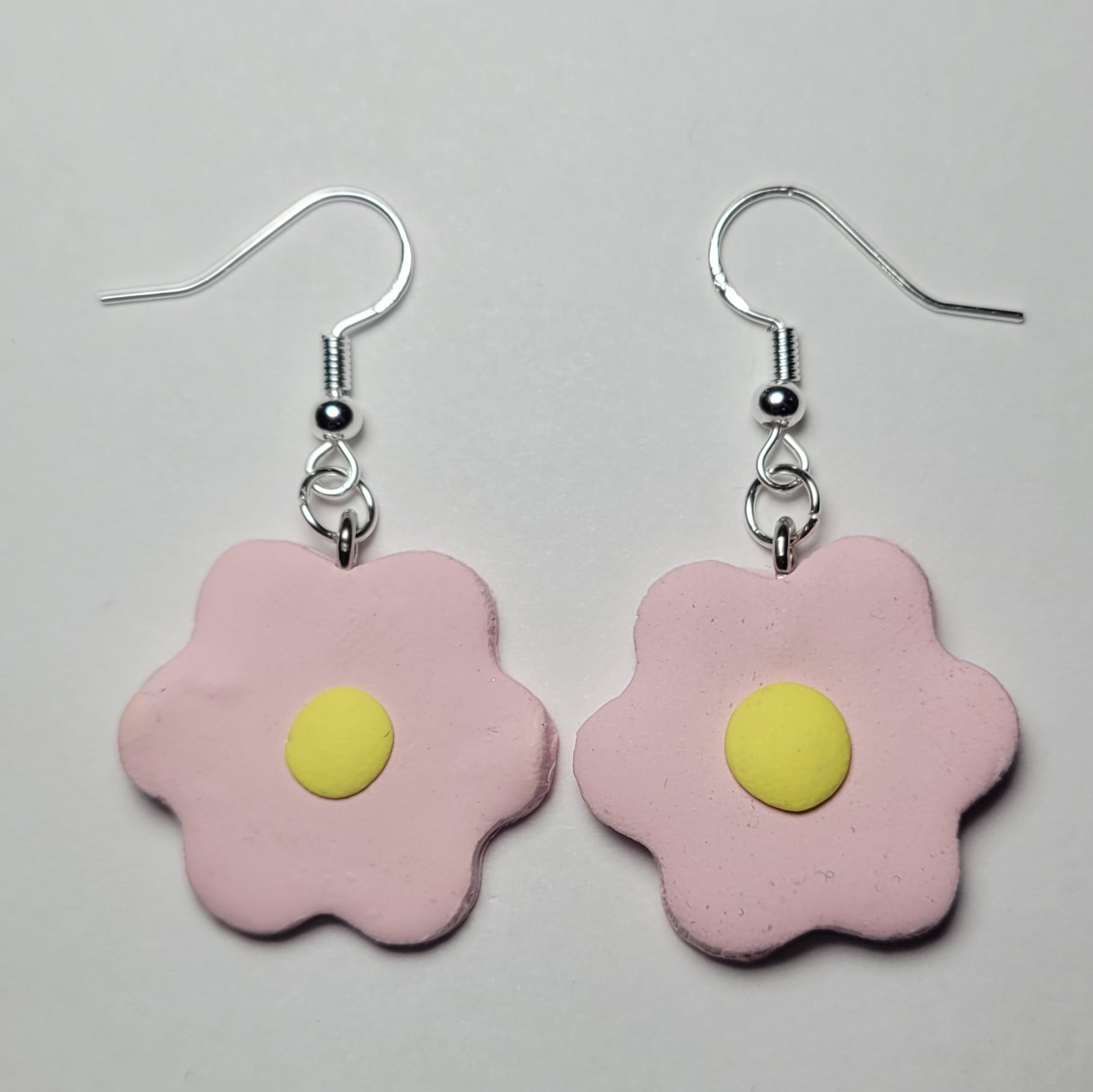 Pink Flower Earrings