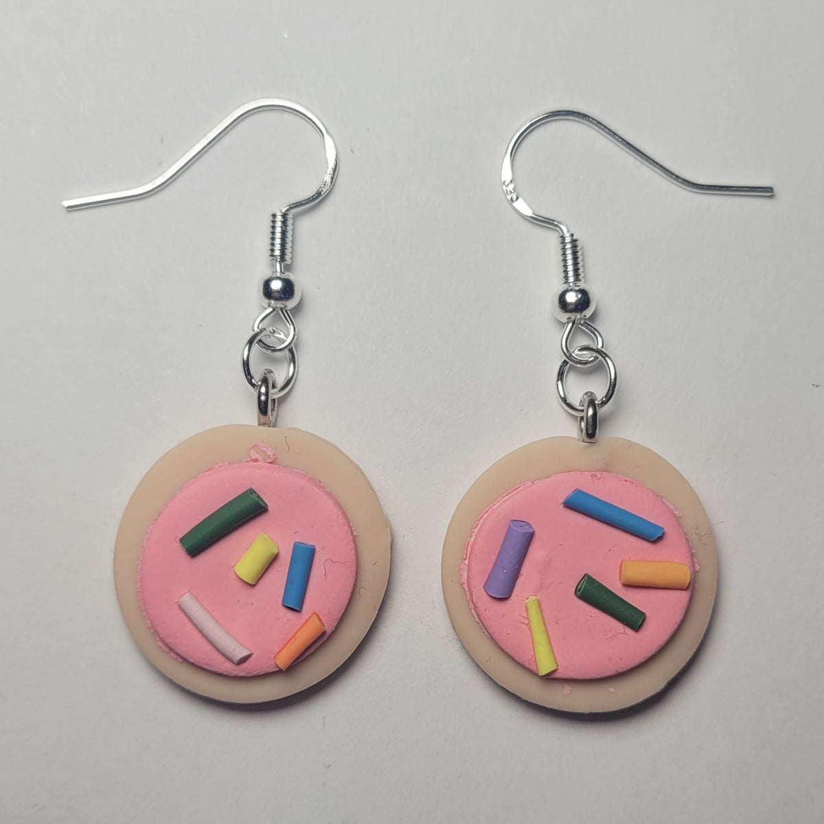 Pink Sugar Cookie Earrings