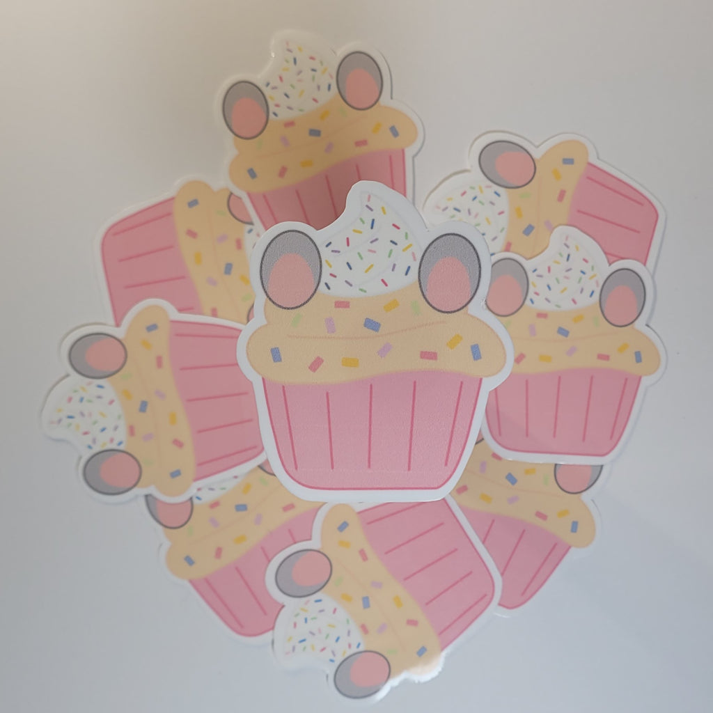 Rat Cupcake Sticker