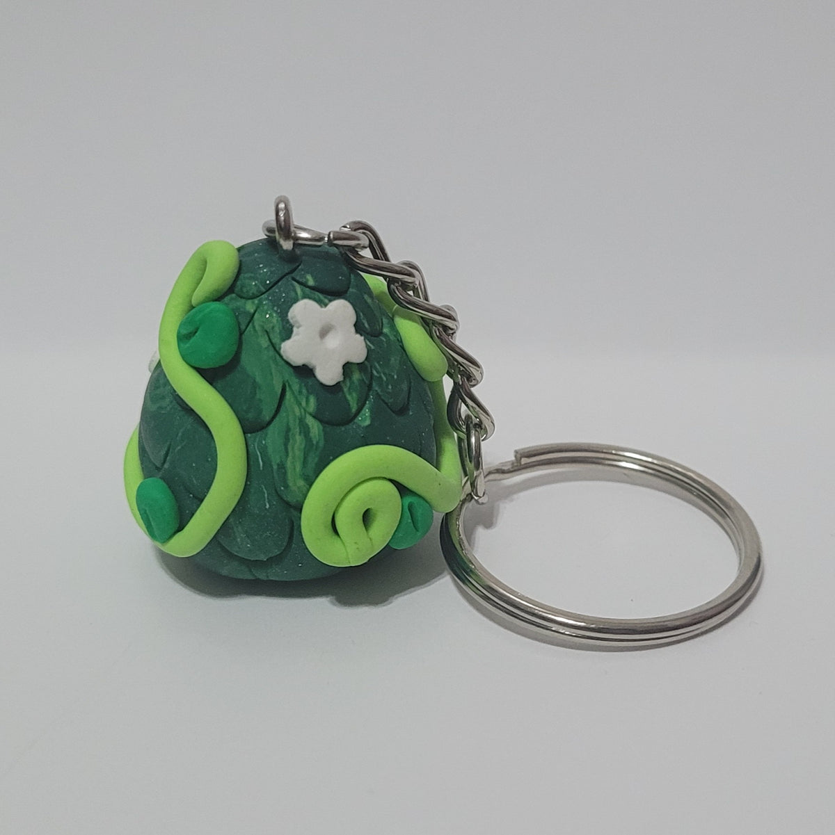 Forest Dragon Egg Keychain
