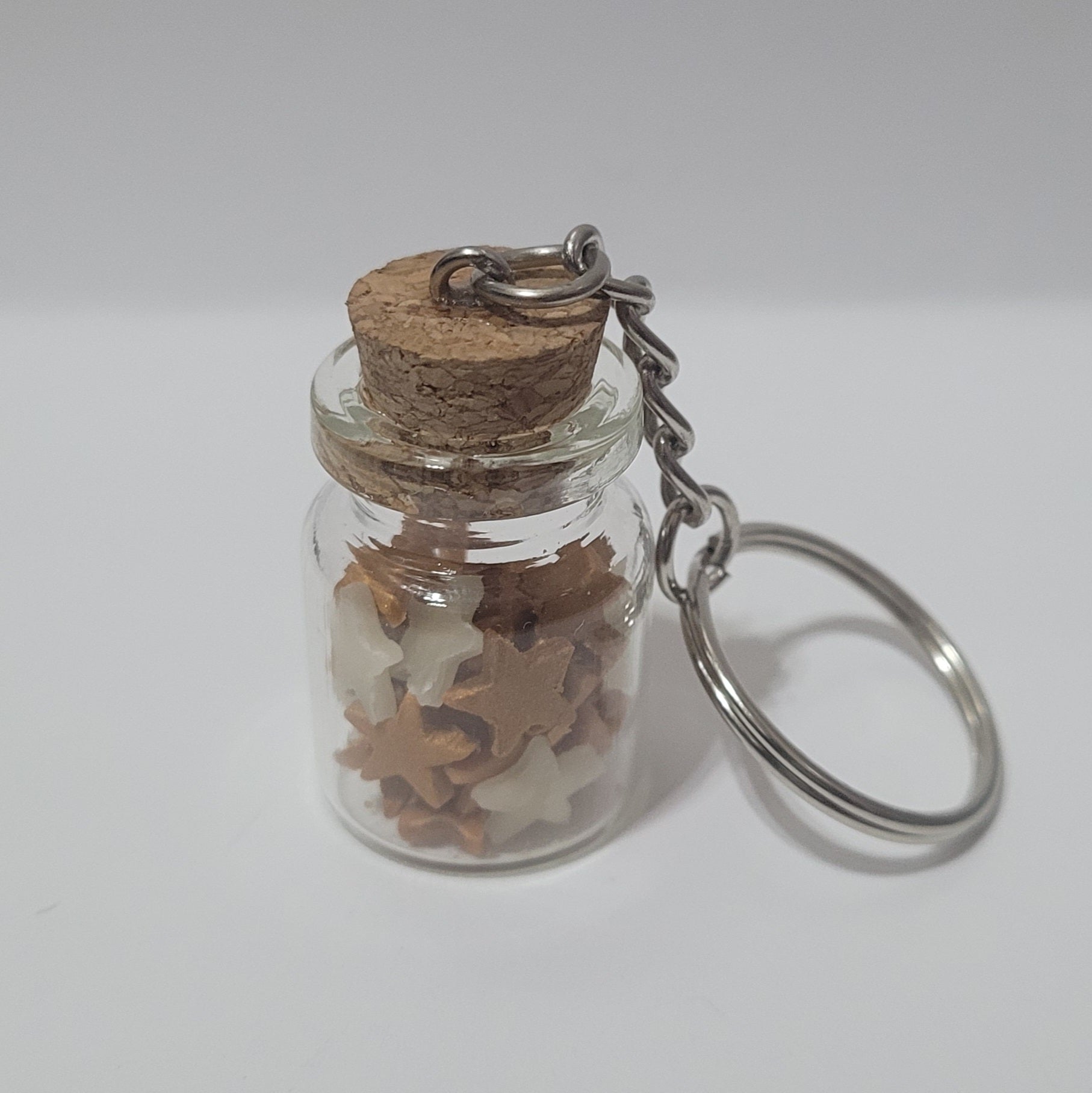 Jar Full Of Gold Stars Keychain