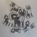 Wolf Plush Sticker