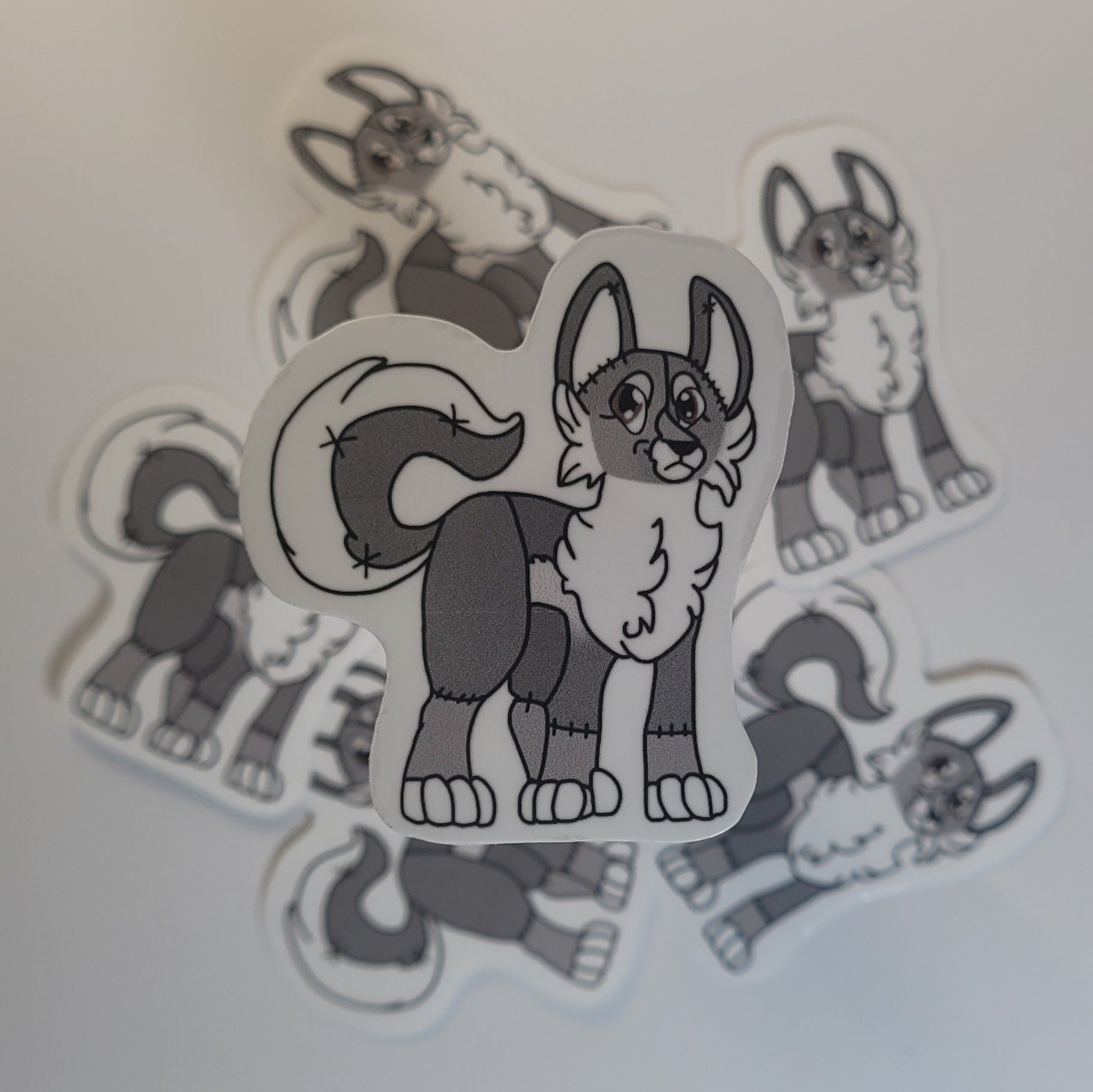 Wolf Plush Sticker