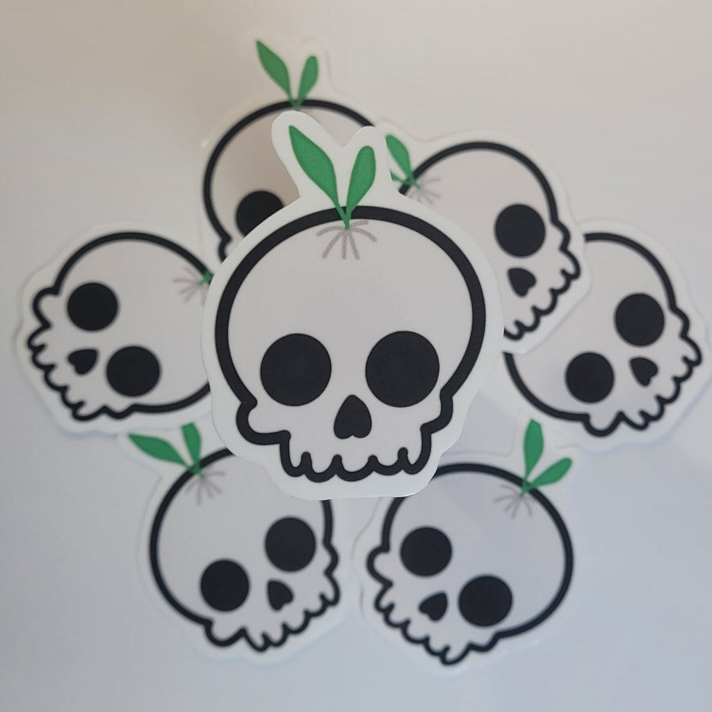 Skull Plant Sticker
