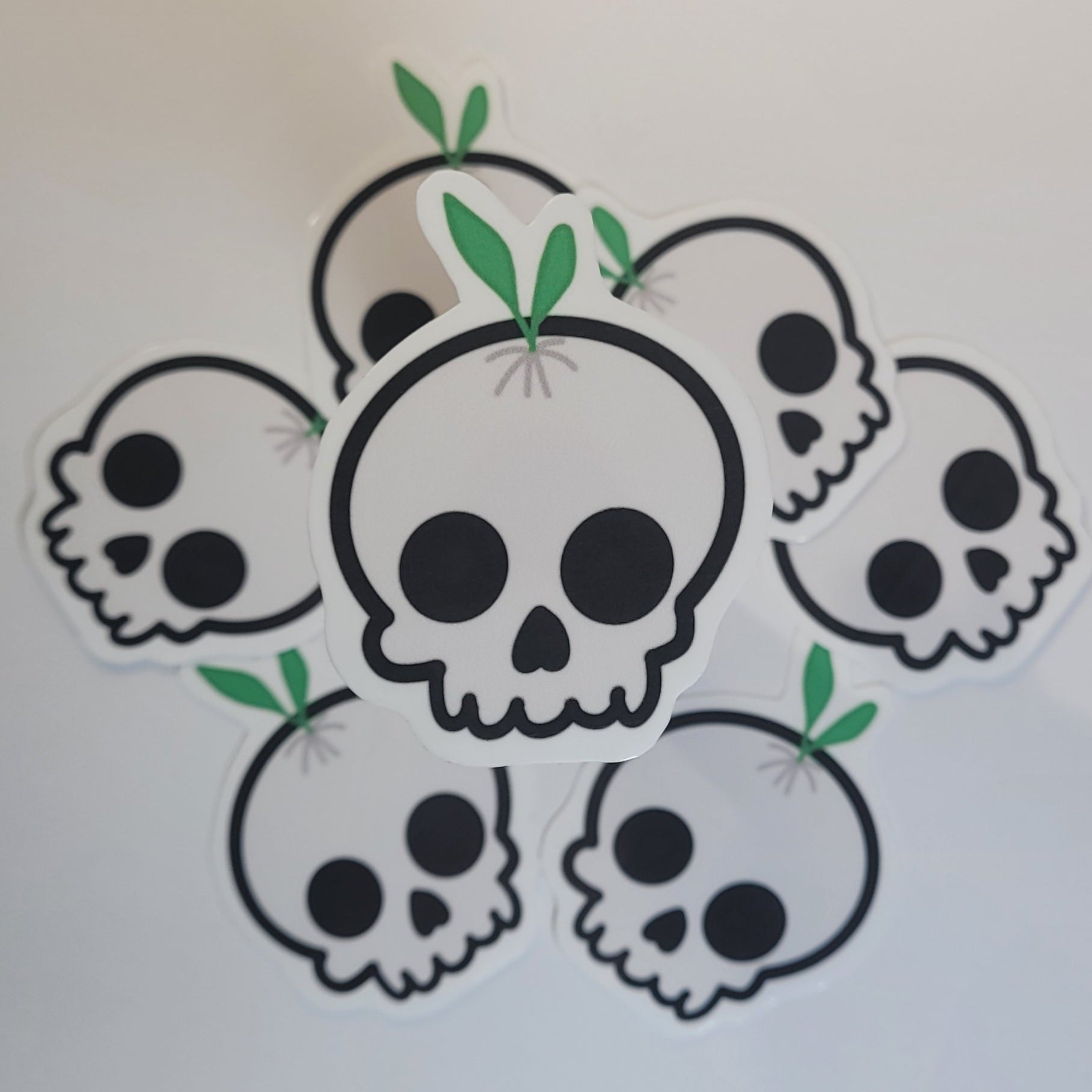 Skull Plant Sticker